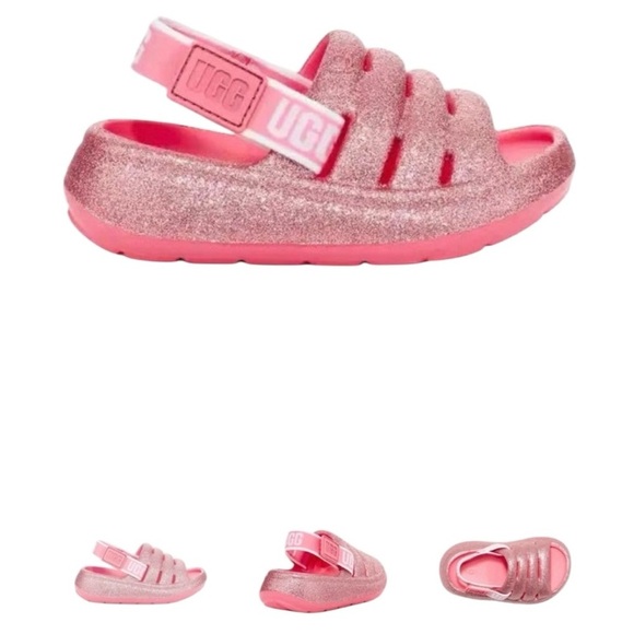 UGG Other - UGG Sport Yeah Pink Glitter Sandals